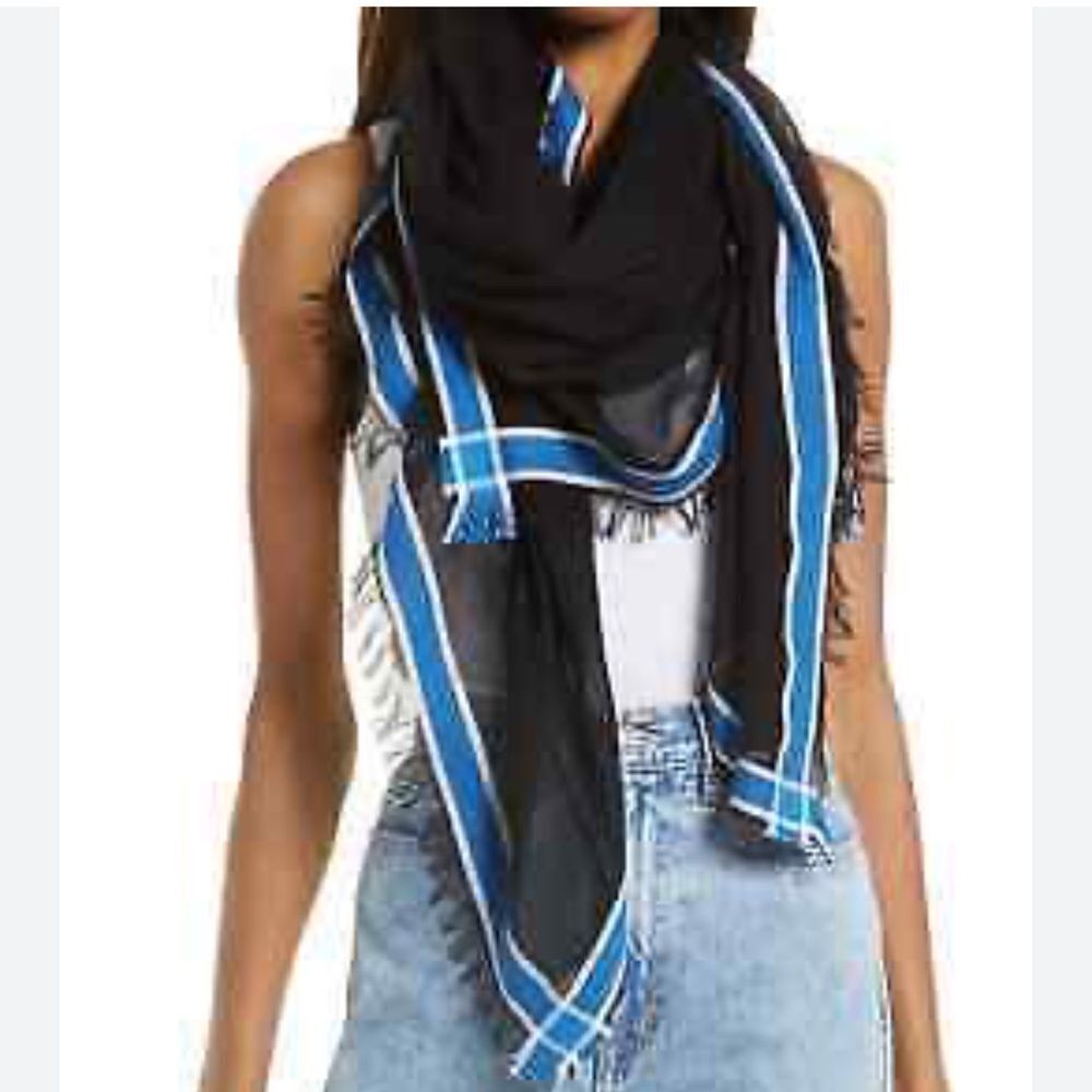 rag & bone Lance Logo Scarf in navy